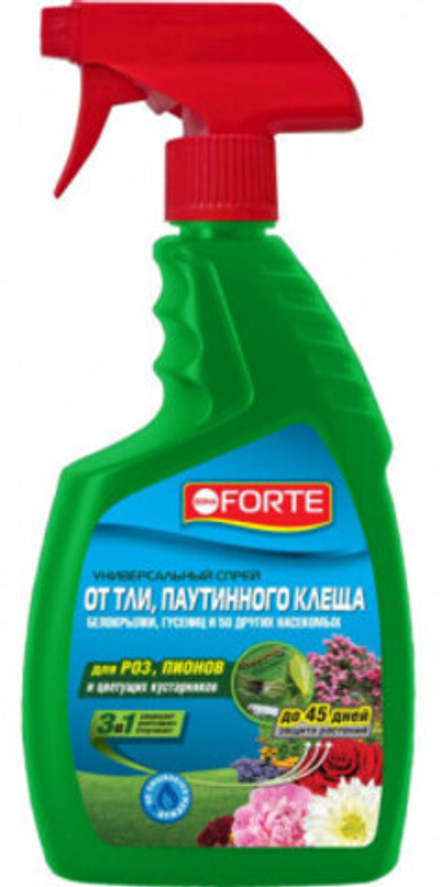 Спрей Бона Форте ОТ ТЛИ, ПАУТИННОГО КЛЕЩА и других 50 видов насек. 750 мл