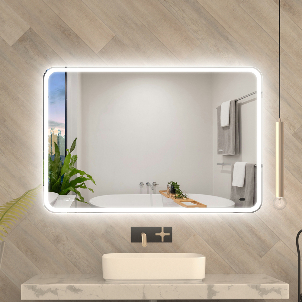 Зеркало MIXLINE "Турин-2" 1200*800 (ШВ) бесконтактный сенсор,светодиодная подсветка+подогрев