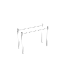 Монтаж уличных брусьев Sv Sport (УБ-3)