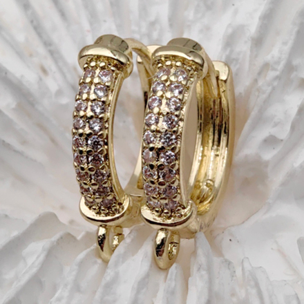 Швензы-кольца с фианитами 16 мм