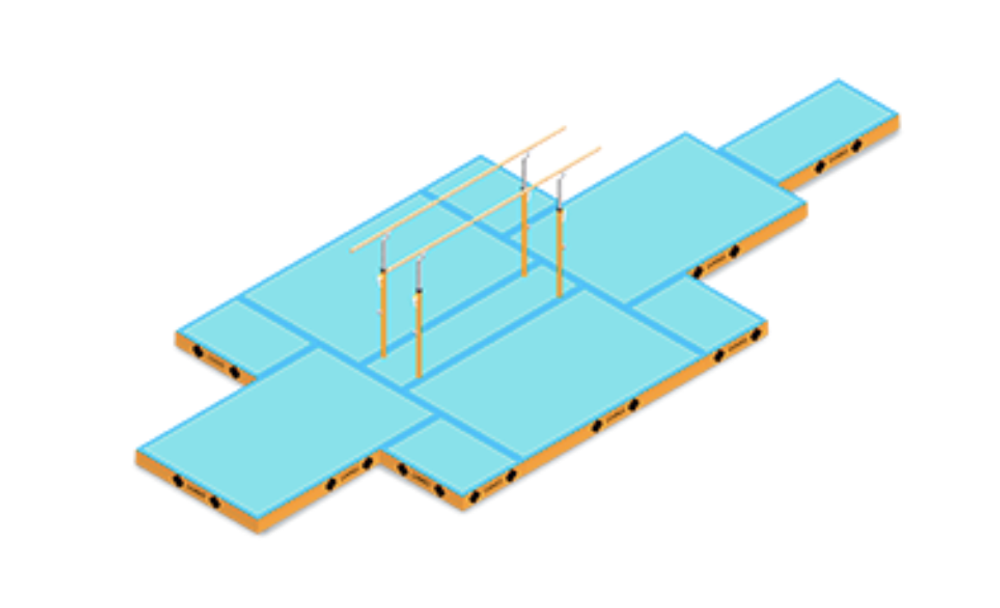 Мат для приземления 300x200x20 см Мат для приземления 300x200x20 см