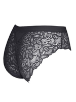 Трусики-слипы с кружевом Belle-Cotton (Размер: XL) (Цвет: телесный)