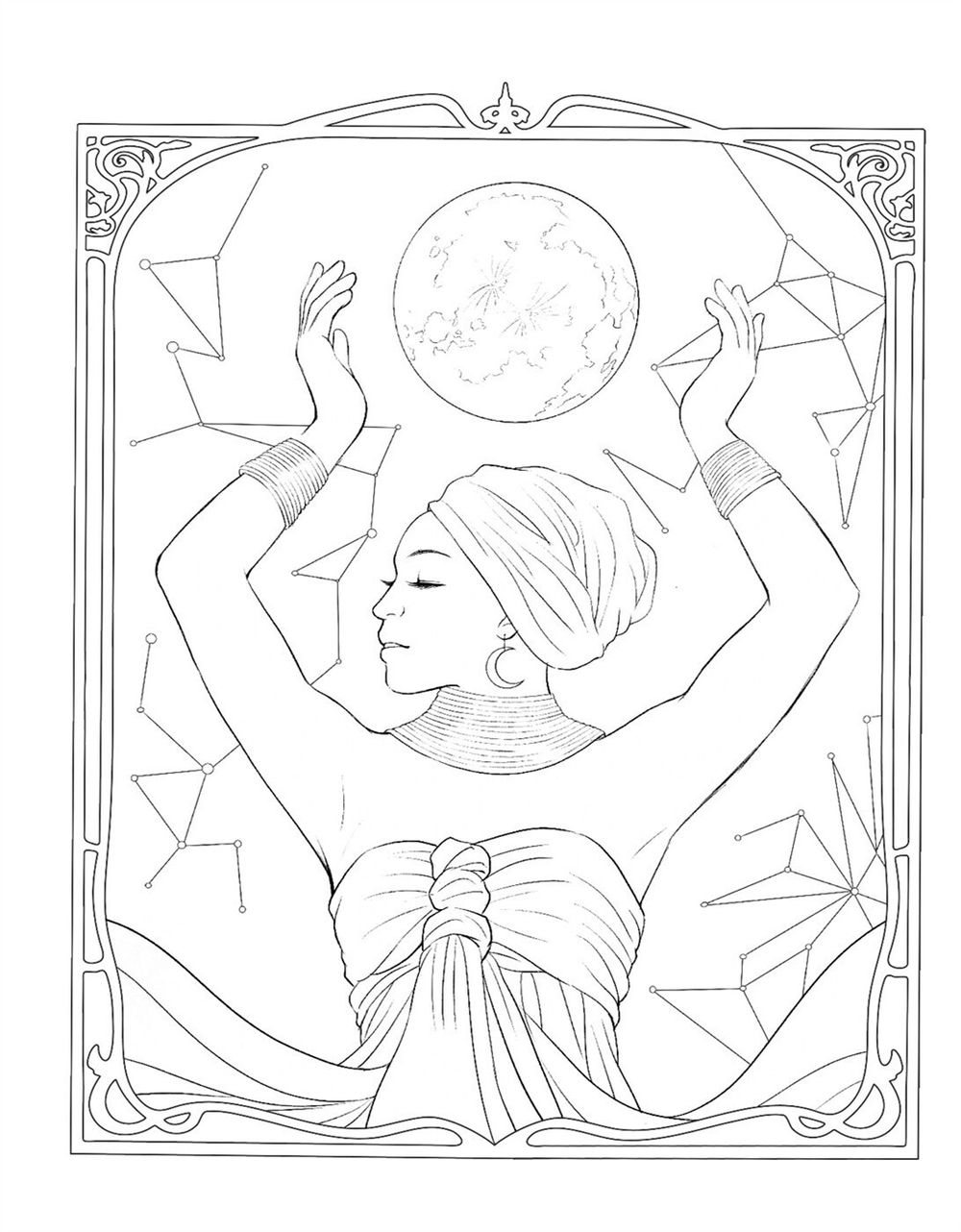 Soul Goddess. Coloring book