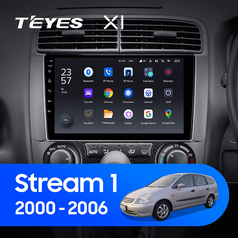 Teyes X1 9" для Honda Stream 1 2000-2006