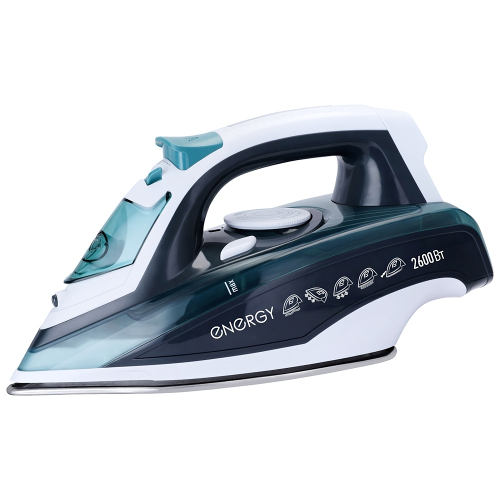 Утюг ENERGY EN-347 тефлоновая подошва 2600Вт бело-серый