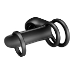 Черная насадка на пенис с 12 режимами вибрации Pretty Love Jammy BI-040135