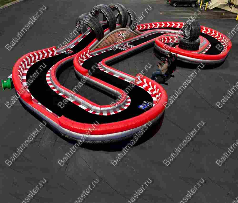 Надувная трасса для машинок "Автотрек", 15,3*6*2,5 м