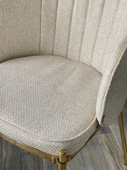 Стул DIANA TRF-11 светло-бежевый / золотой каркас