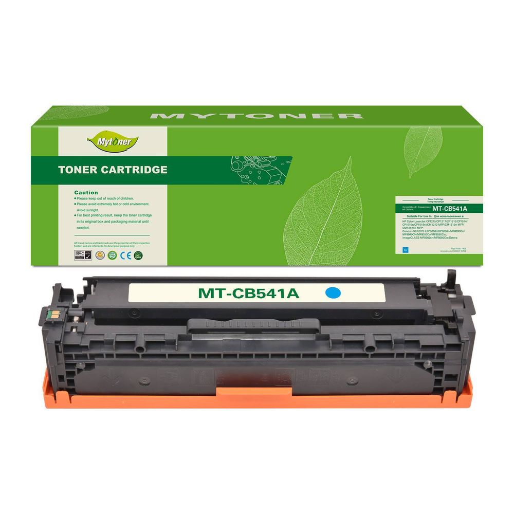 Картридж MyToner, аналог HP CB541A/125A/Canon 716 синий 1.4k с чипом