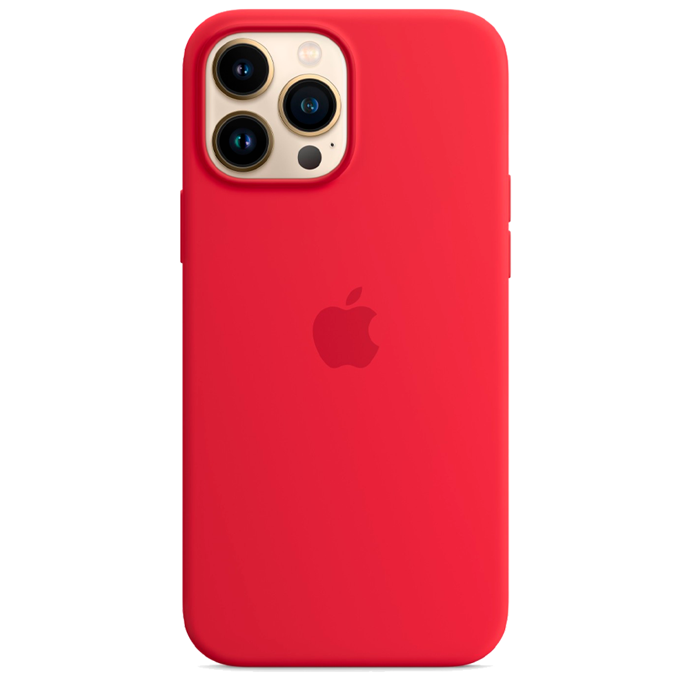 Силиконовый чехол с поддержкой MagSafe Apple Silicone Case для iPhone 13 Pro Max, Red (Красный)