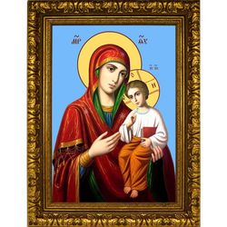 Песчанская Казанская икона Божией Матери на холсте.