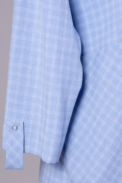 Блузка женская 3726ЛП, клетка #259Клб093726ЛП