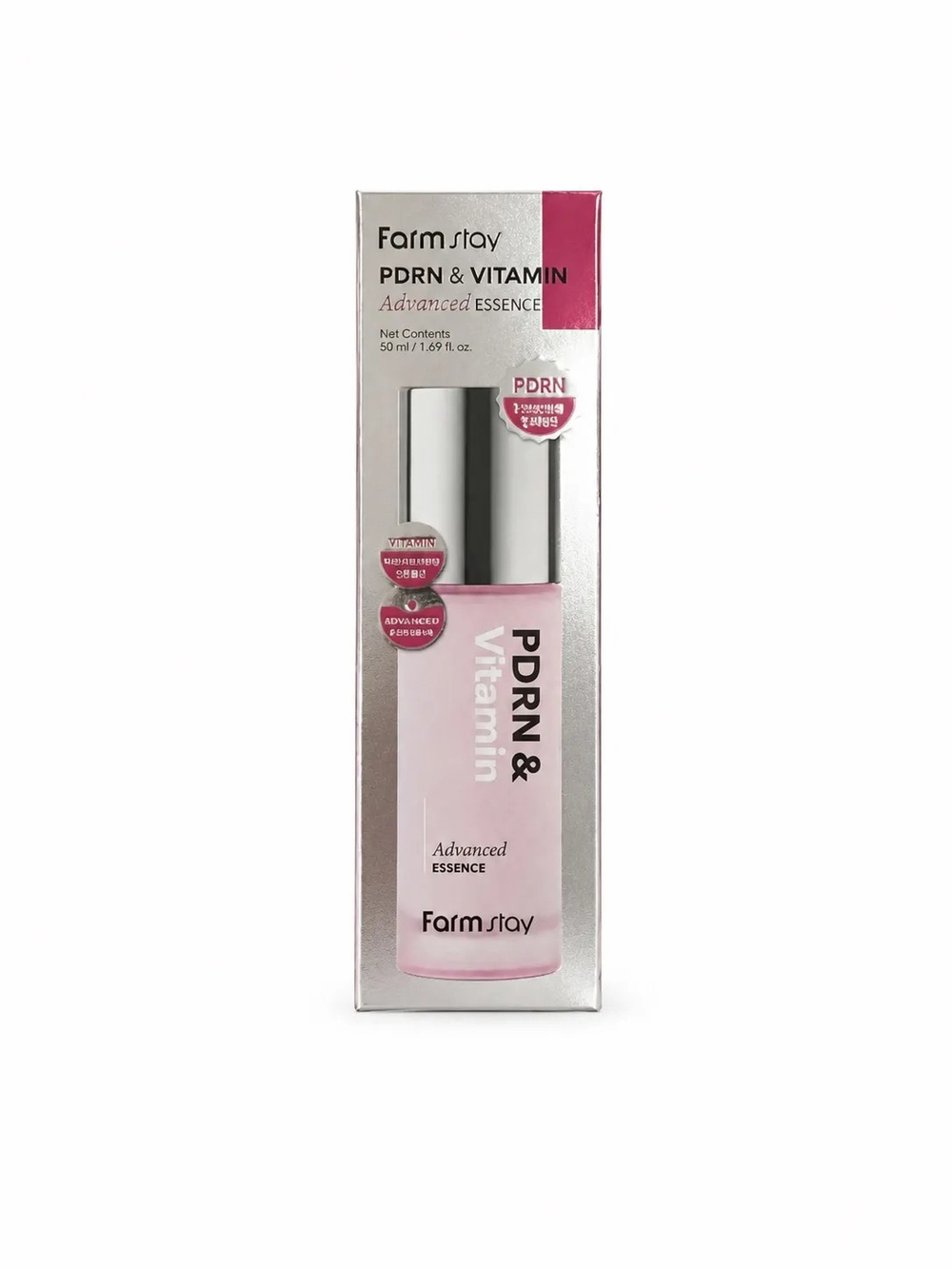 Эссенция для лица с витаминами и ПДРН FARMSTAY PDRN&Vitamin Advanced Essence 50 мл