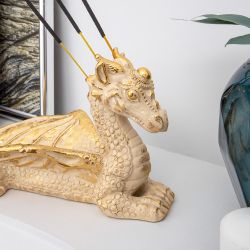 Подставка для благовоний и ароматических палочек Дракон Тесса Айвори