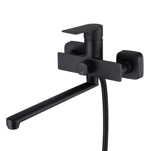 Смеситель для ванны с длинным изливом FENDI BLACK 68223