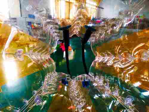 Бампербол «Прозрачно - оранжевый», ПВХ, диаметр 1,8 м