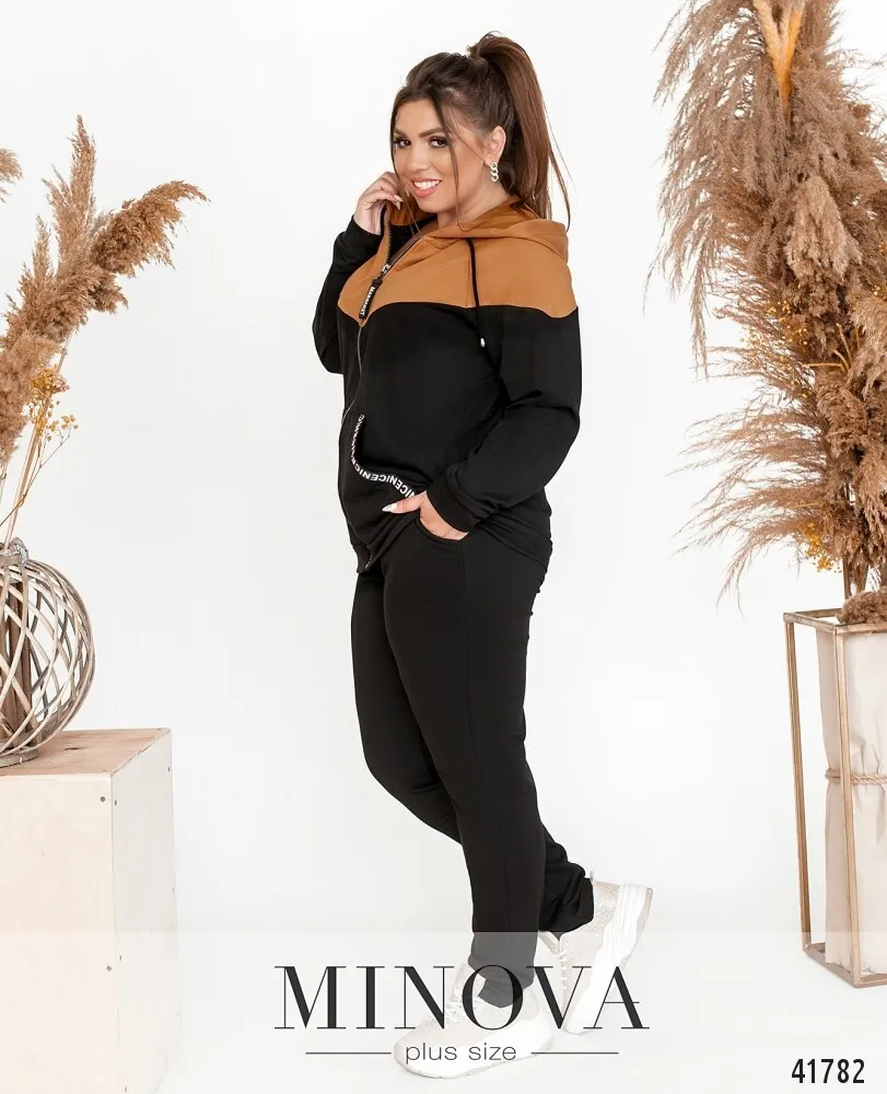 Костюм 17-226-черный-горчица Minova