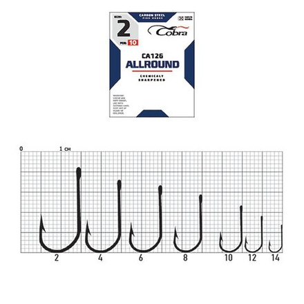 Крючки Cobra Allround VIKING сер. CA126 разм. 004 10шт.