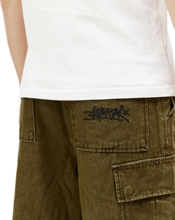 Джинсы Anteater Wide Cargo Denim Green