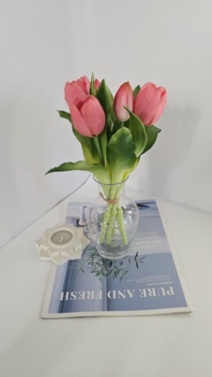 Тюльпаны 28 см (розовые 06)