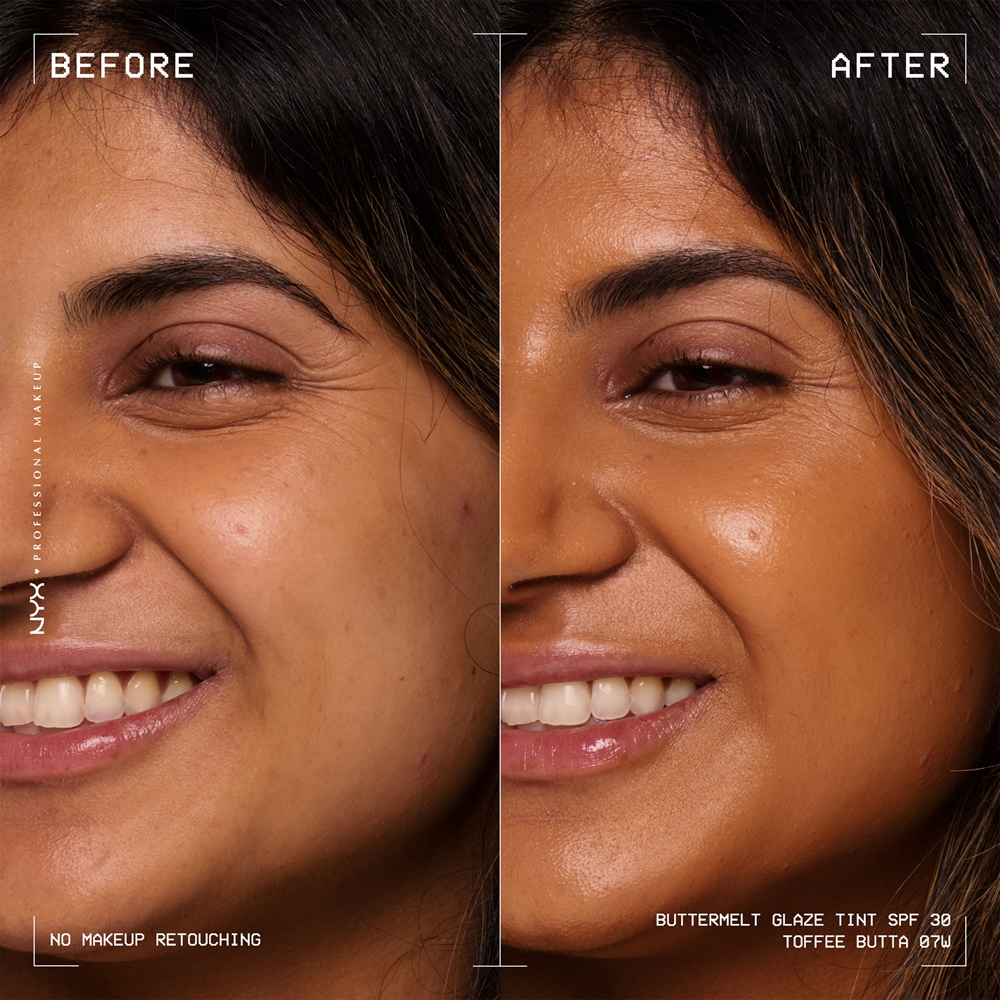 NYX Professional Makeup Buttermelt Glaze - Тонирующий крем для лица с SPF 30 оттенок 07 toffee Butta, 30 ml