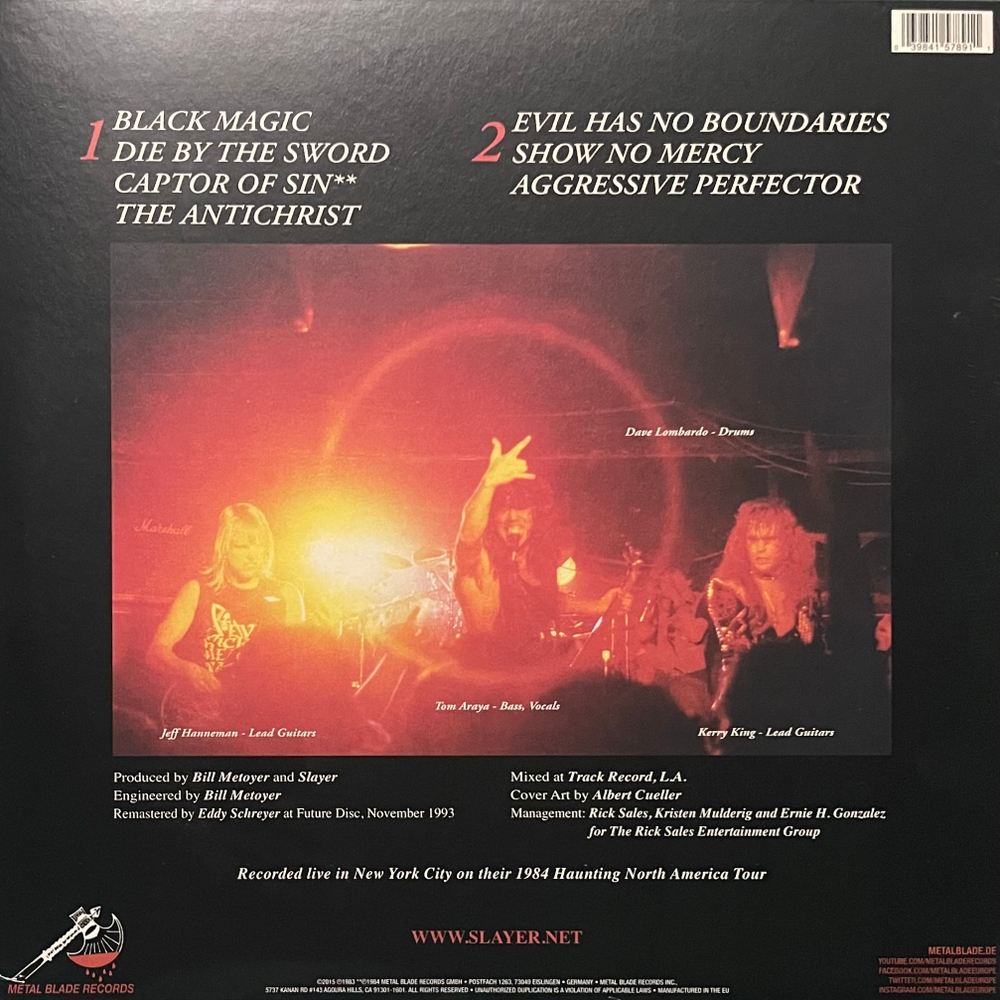 Slayer ‎– Live Undead (Европа 2021г.) EP