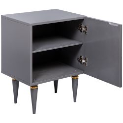 Тумба прикроватная Тропик Классика Серый Голд правая