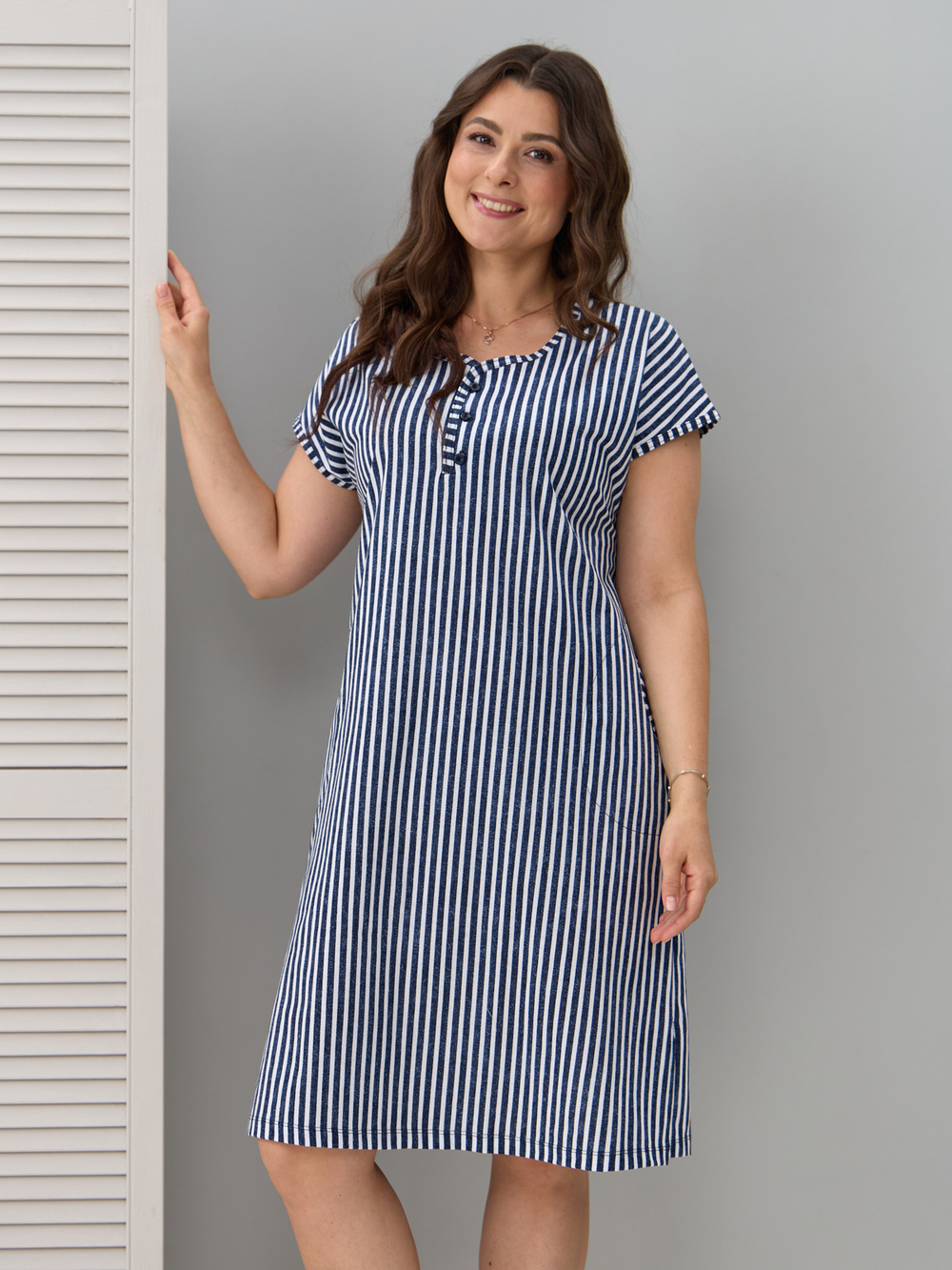 Туника Т-014/джинса-полоса