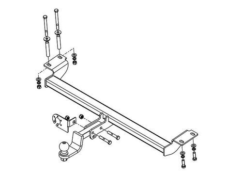 Фаркоп Avtos на CHERY TIGGO (2011-2016)(паспорт и сертификат в комплекте)(без электрики)CE 03