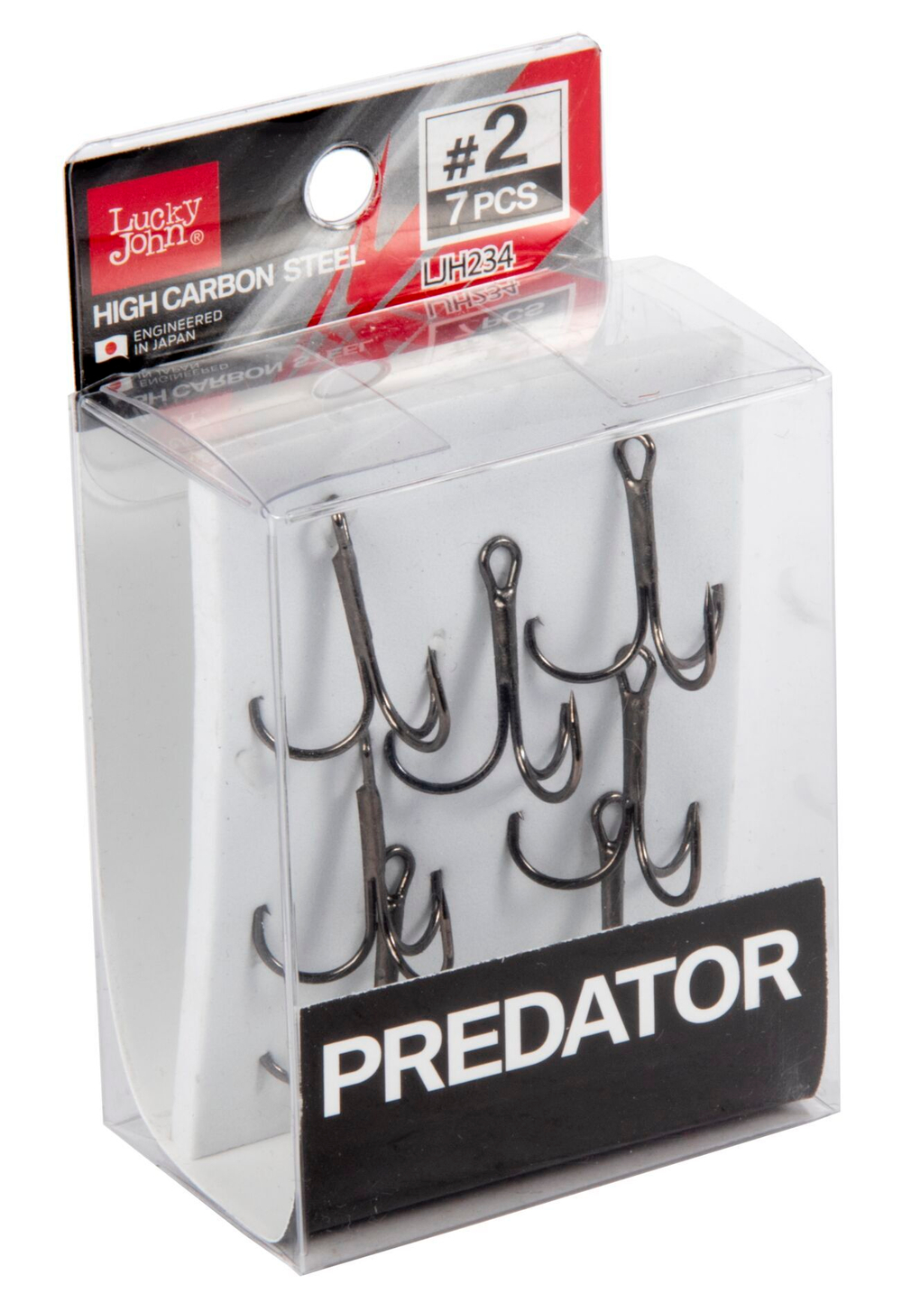 Крючки-тройники LUCKY JOHN Predator LJH234 №2, 7 шт