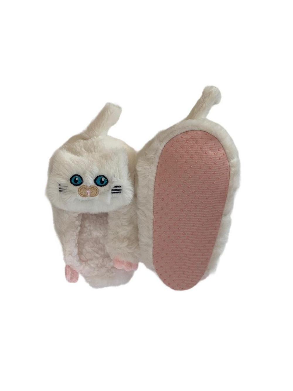 Тапочки детские Лиана, кигуруми Котики, темно-серый, 10-12 лет 21-22,5 см