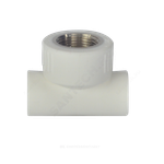 Тройник PP-R комбинированный белый Дн 20х3/4" ВР ZFPCL