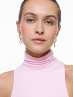 Серьги "Whale Amour" gold аметист