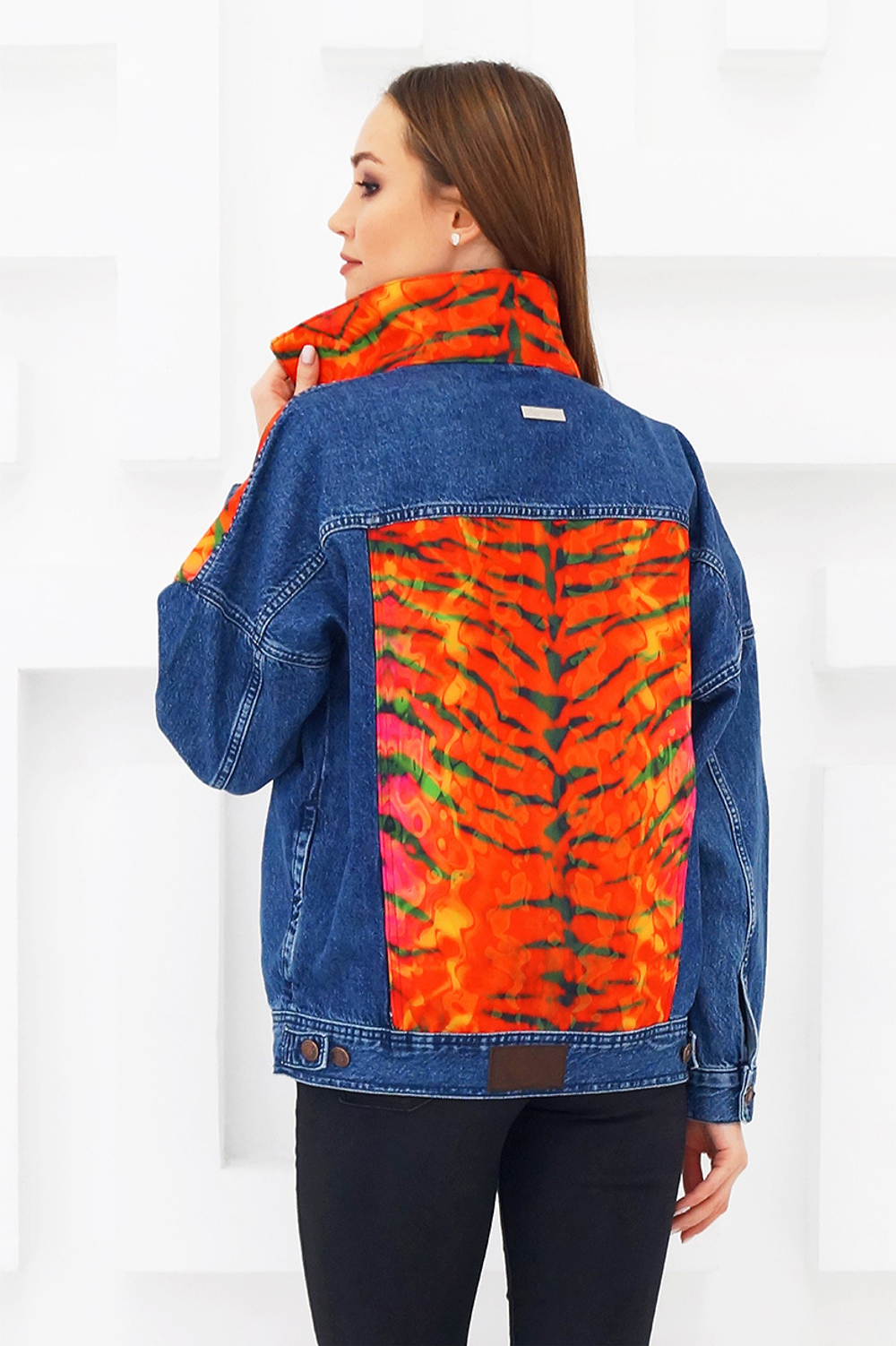 LIGVIANNI Джинсовая куртка Denim Jacket Leopard