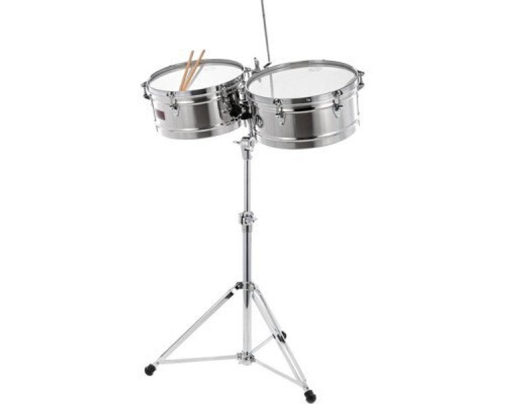 Latin Percussion LP1314-S Timbales Prestige Solid Stainless Steel два тимбала 13" и 14"
