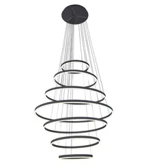 08537,19(4000K) Люстра димм. Тор черный Led 284W