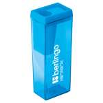 Точилка пластиковая Berlingo "NeonBox" 1 отверстие, контейнер, ассорти