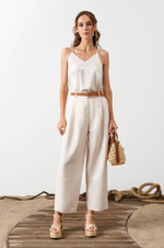 31039 Брюки женские (натуральный лен)