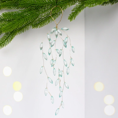 Ветка декоративная «Шарм» 27 см, Голубой