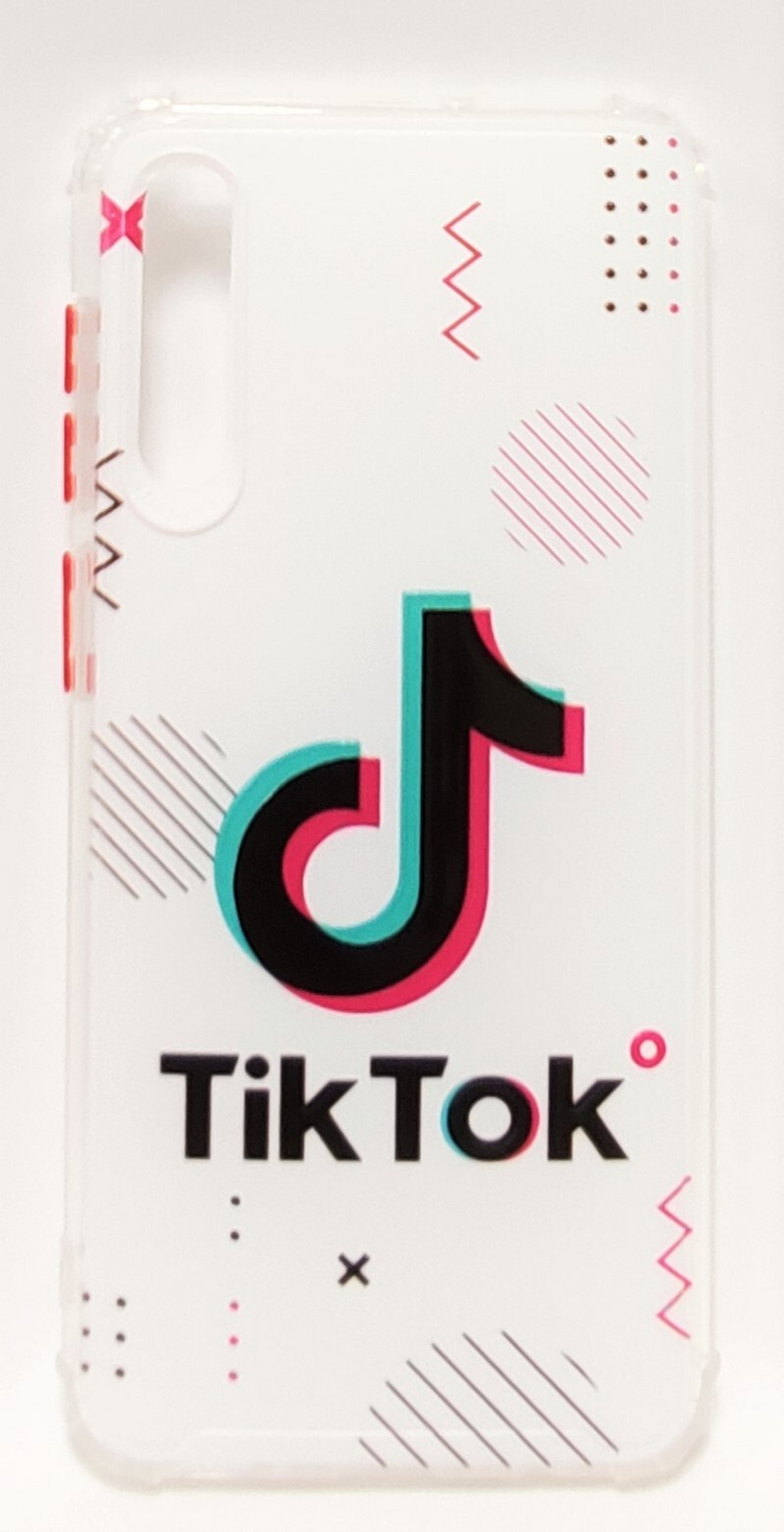 Чехол TPU на Samsung A50 Tik Tok (белый)
