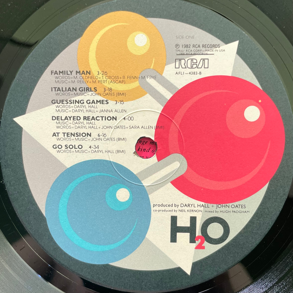 Виниловая пластинка Daryl Hall + John Oates ‎– H₂O LP