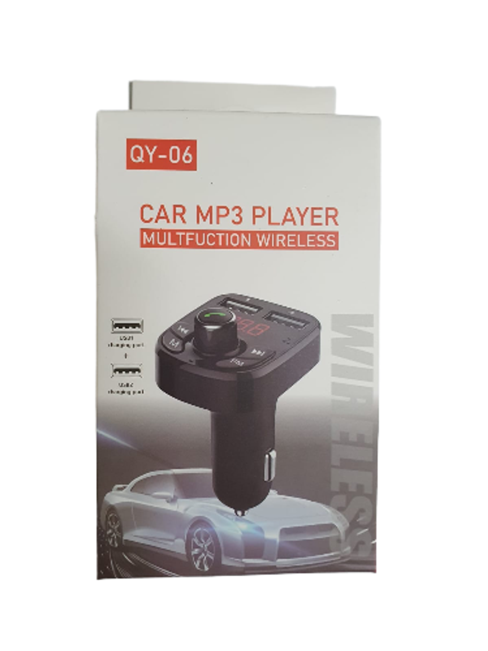 Автомобильный FM-трансмиттер QY06 Bluetooth (черный)