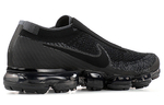 Nike Vapormax SE Laceless simplified CDG Triple Black shock absorption non-slip low-top running shoes for men and women the same black