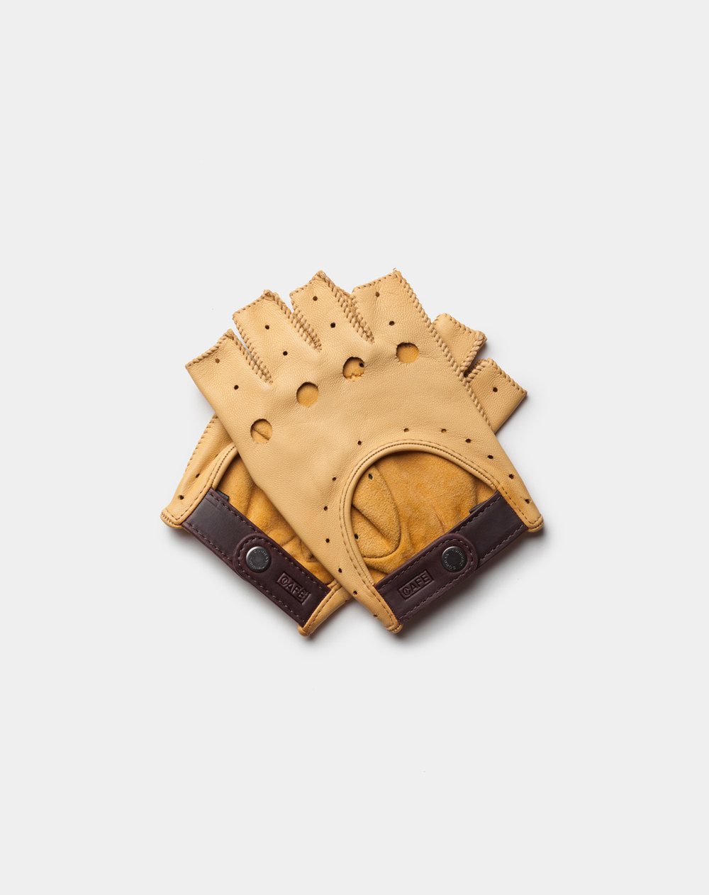 Водительские перчатки Cafe Leather Triton Driving Fingerless Gloves