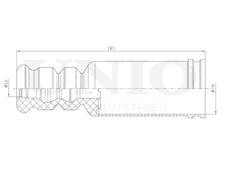 Пыльник заднего амортизатора UNIO DUC-10003