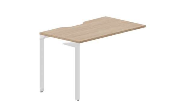 Стол 118х68х75см (эргономичный вырез) - приставной элемент