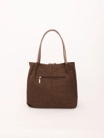 Сумка большая через плечо шоппер мешок