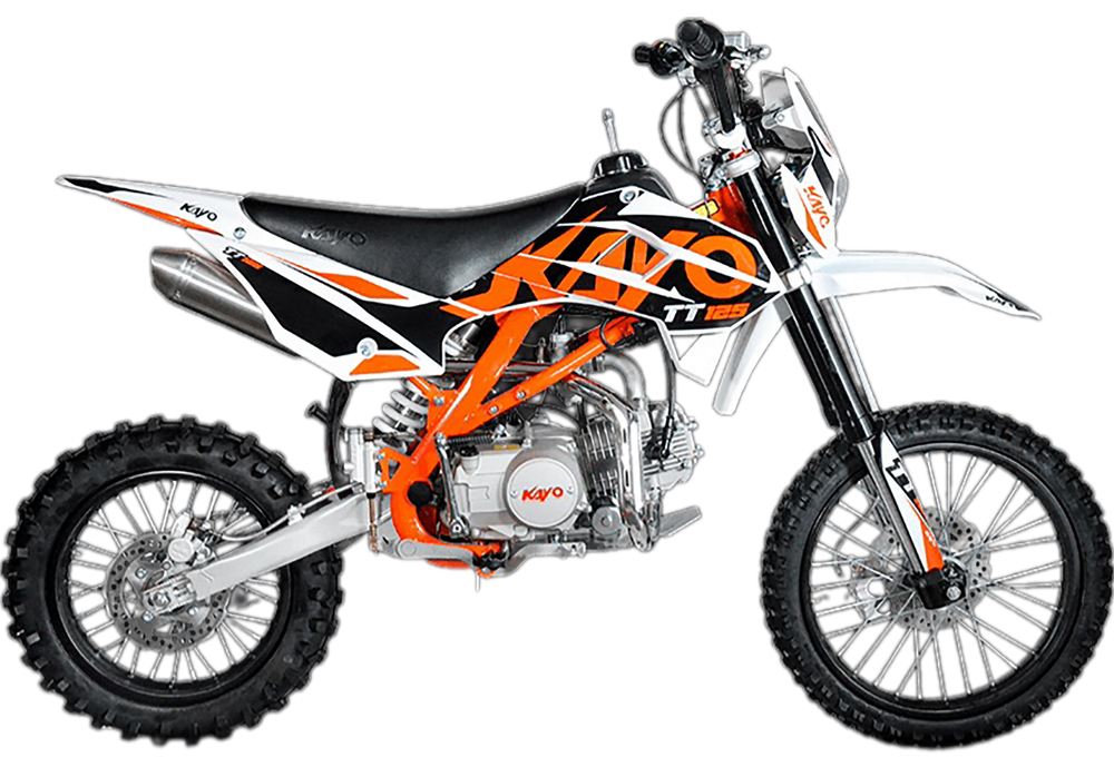Питбайк KAYO BASIC TT125EM 17/14 KRZ (механ. сцепл., эл. стартер 2022 г.)