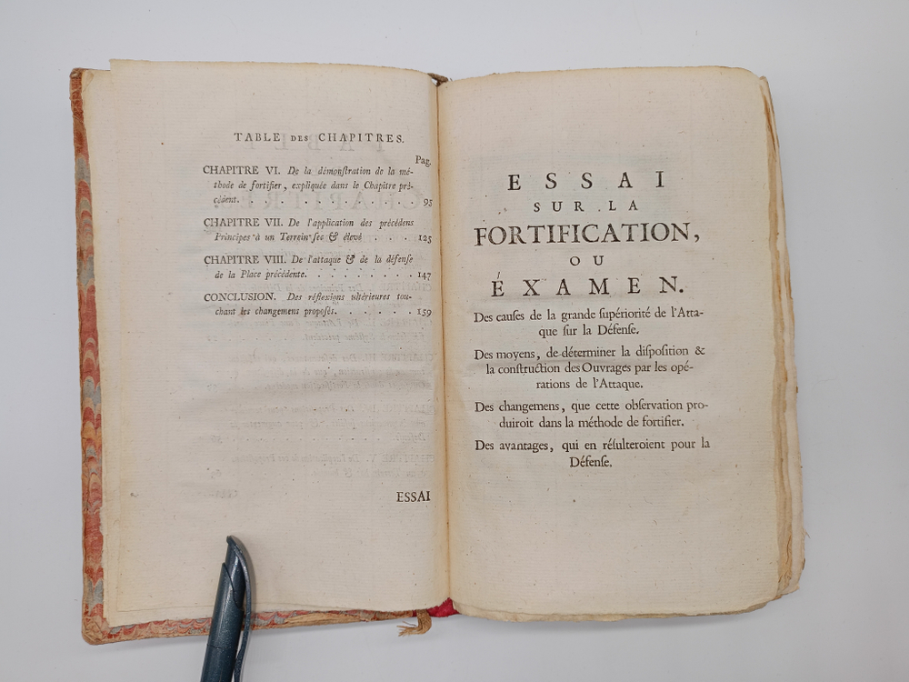 "Essai sur la fortification. Эссе об укреплении.". Henrik Horft (Генрих Горст ). 1744 г.