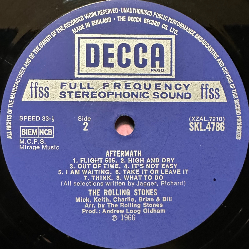 The Rolling Stones - Aftermath (Англия 1970г.)